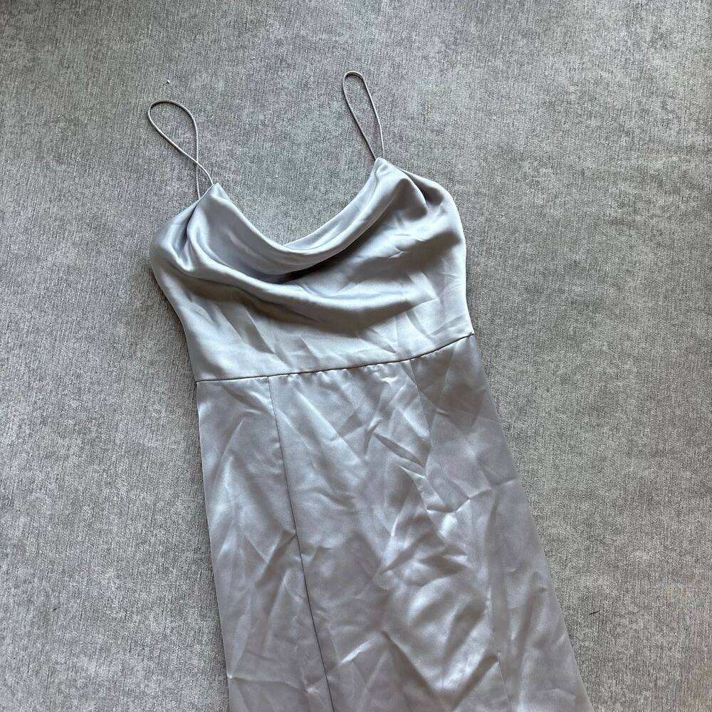 Amsale Chloe Satin Maxi Dress - Picture 3 of 9